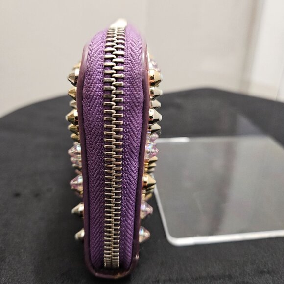 Christian Louboutin Spike Studs Zipper Wallet - Rare Color - Picture 5 of 16